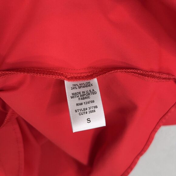 IC Collection Shirt Womens Small Red Tunic Connie K Artsy Eclectic Made in USA - Picture 8 of 16